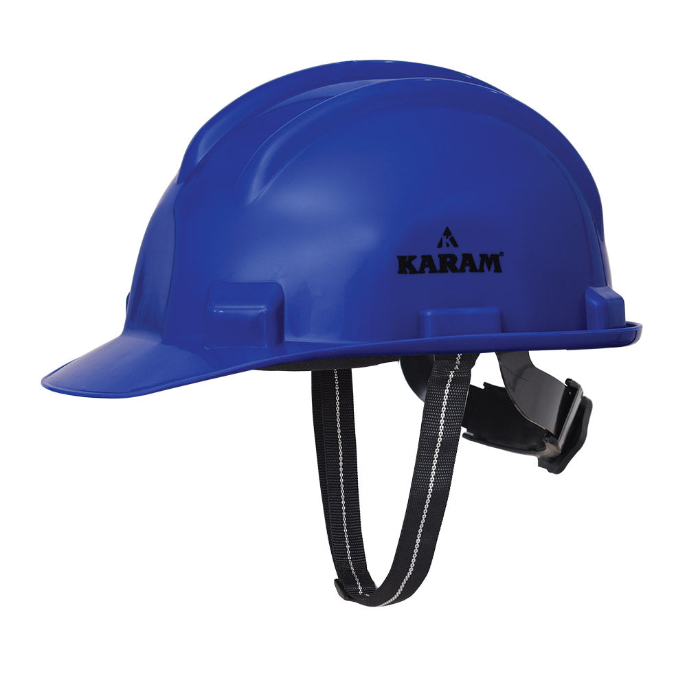 KARAM - PN521 Safety Helmet with Protective Peak and Ratchet Type Adjustment