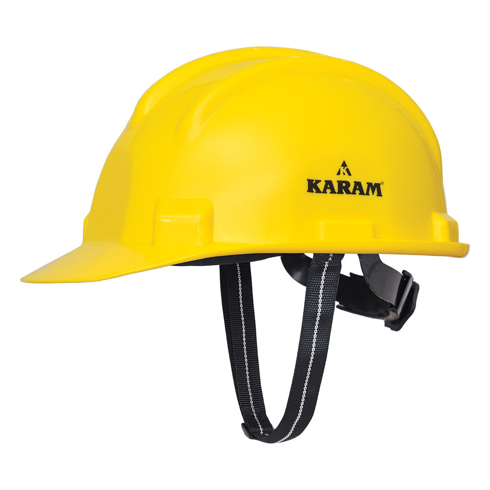 KARAM - PN521 Safety Helmet with Protective Peak and Ratchet Type Adjustment