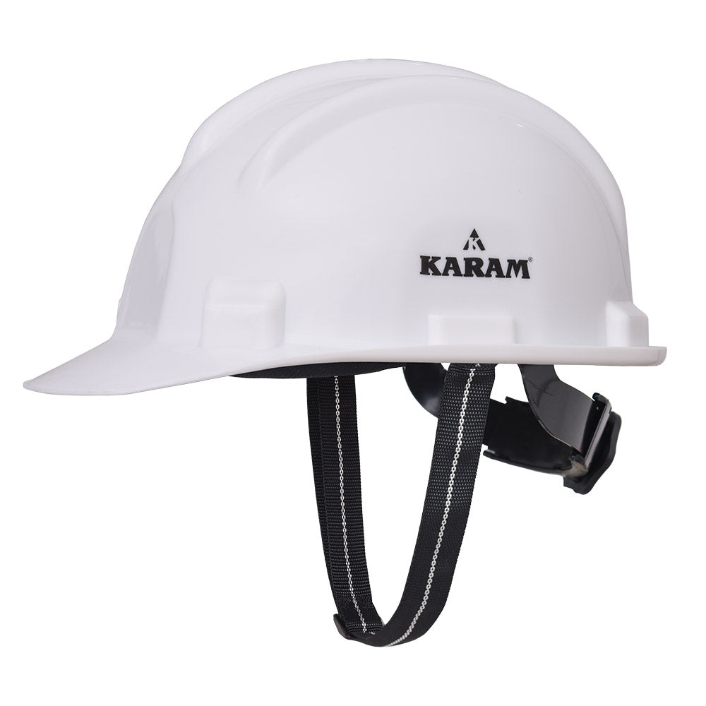 KARAM - PN521 Safety Helmet with Protective Peak and Ratchet Type Adjustment