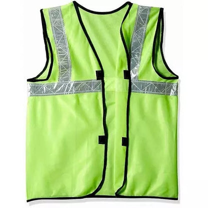 Orange & Green Safety Jacket RJ1 | High-Visibility Reflective Safety Vest