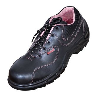 Karam FS 100 - S1 P Buff Waxy Black Codura Leather Ladies Shoe Range Safety Shoe