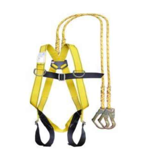 Karam KI02 - Full Body Harness Safety Belt with 2 Meter Restraint Twisted Rope Double Lenyrad (PN206)