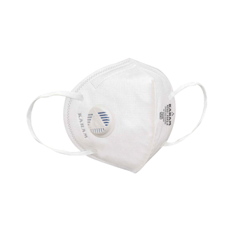 Karam RF 02 + - Disposable Face Mask with Ear Loops and Exhalation Valve (Pack of 6)
