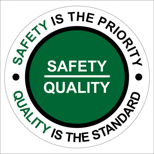 safety quality Signages