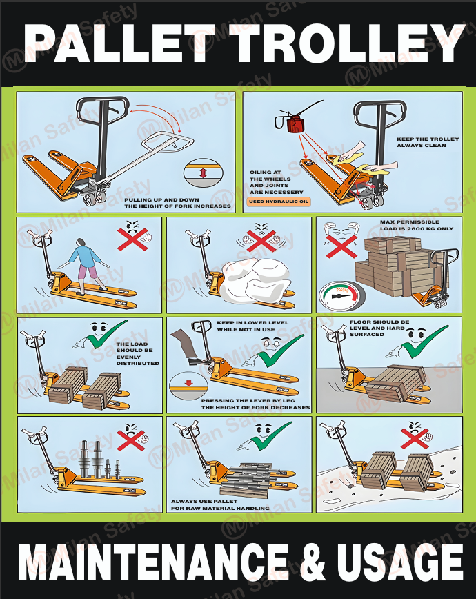 Pallet Trolley Safety Signage