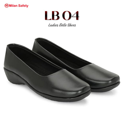 Milan Safety LB04 Ladies Belle Shoes | Lightweight Comfortable Work & Daily Wear Footwear with Non-Slip Sole