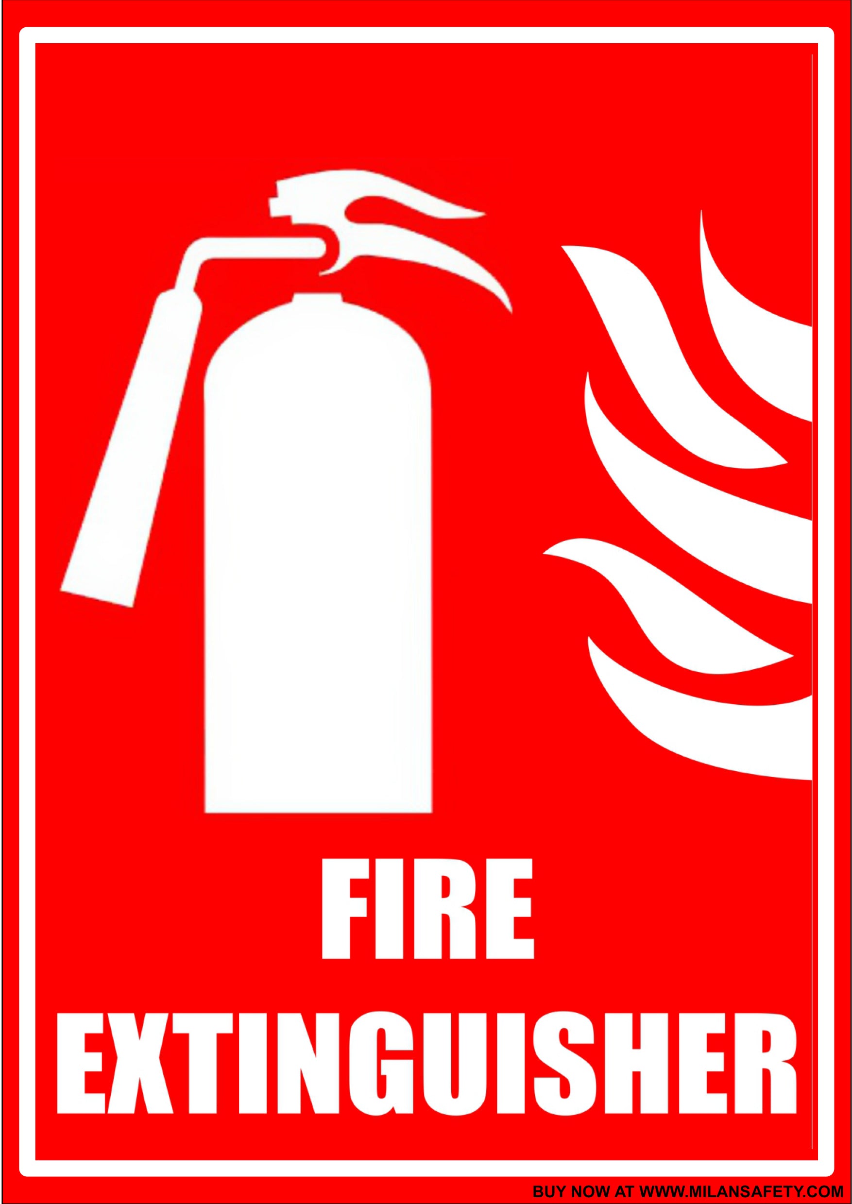 Fire extinguisher signage – Milansafety