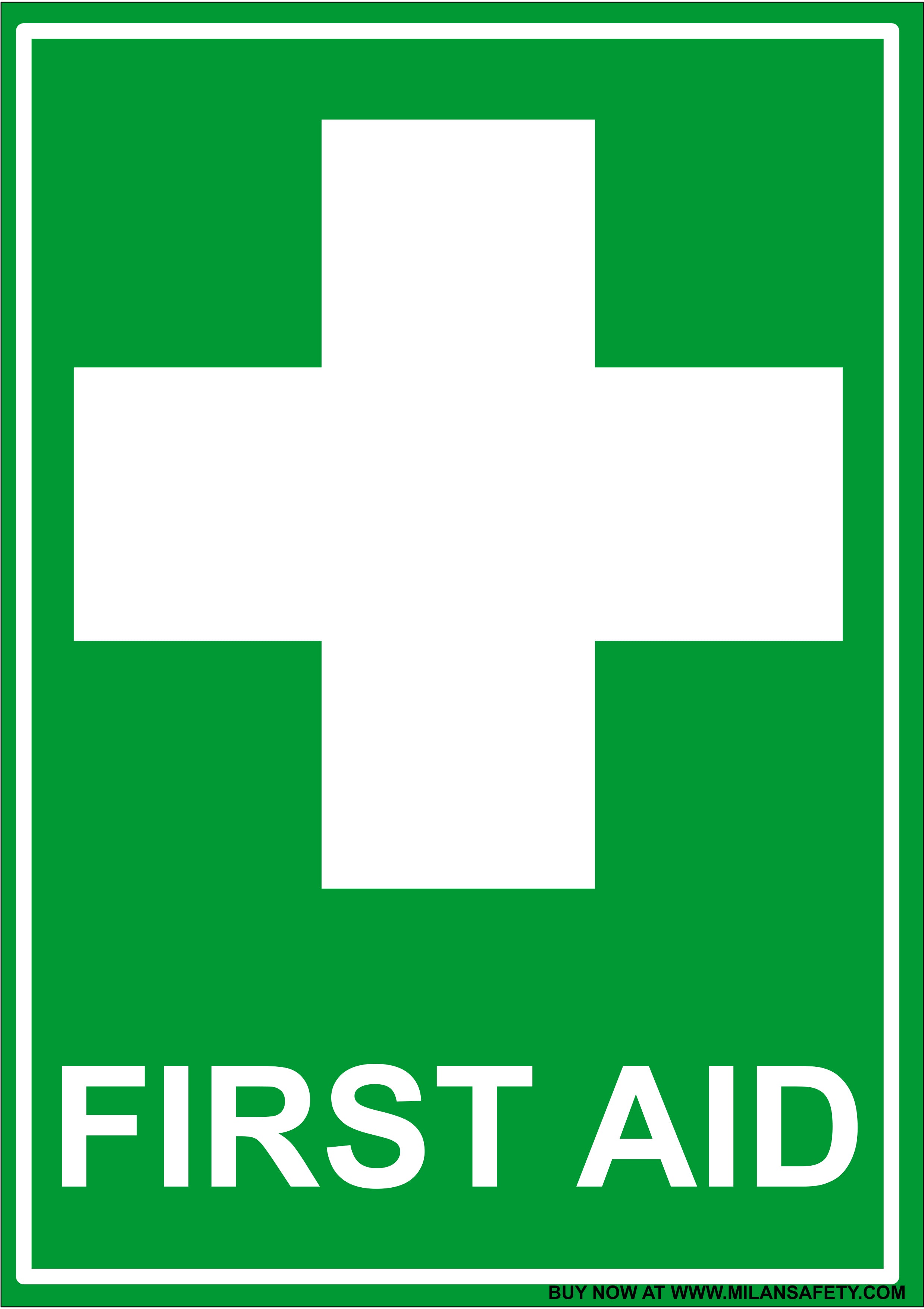 First aid signage – Milansafety