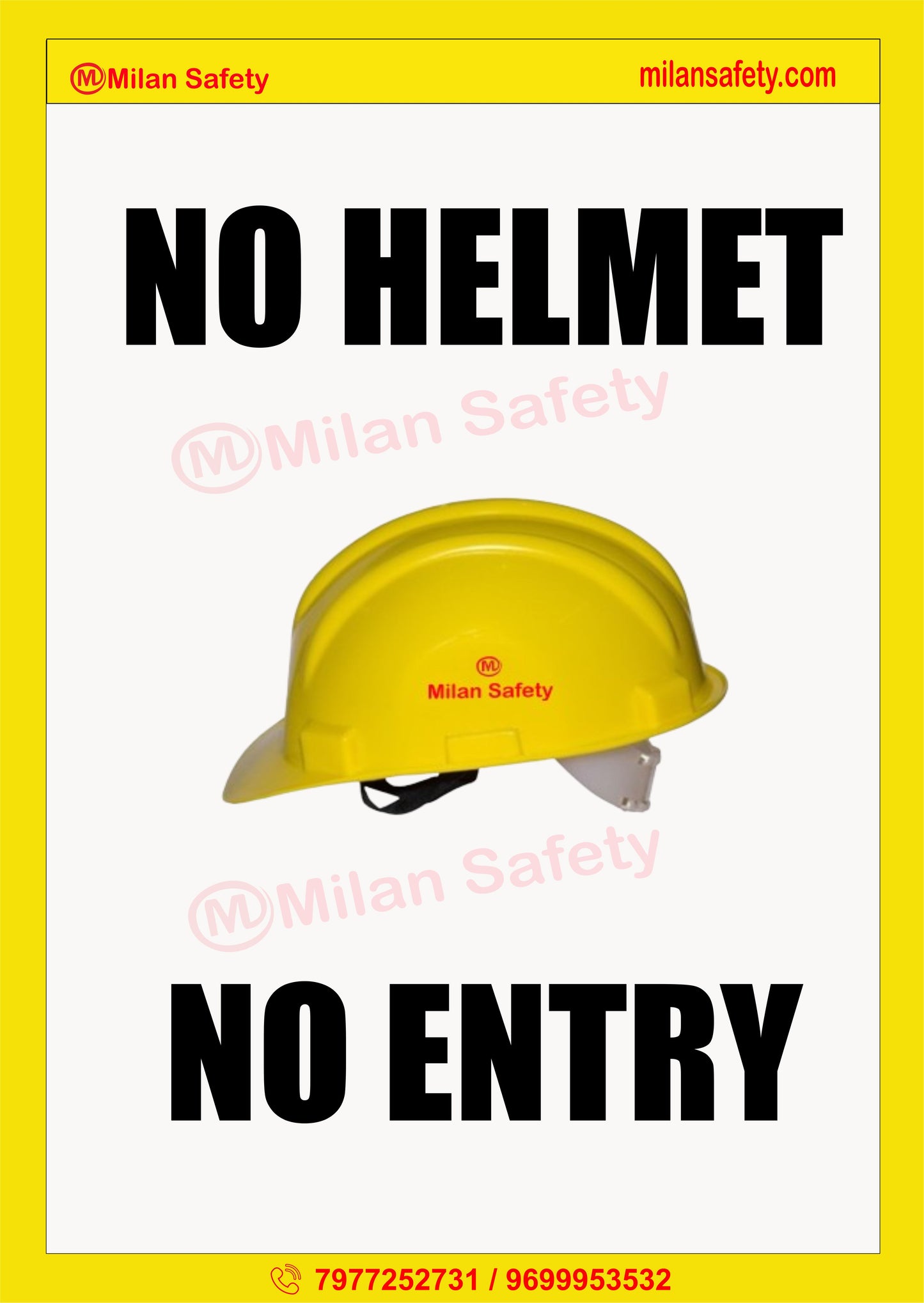 Safety Poster 25 | High-Quality Customizable Signage with Easy Wall Mounting Options