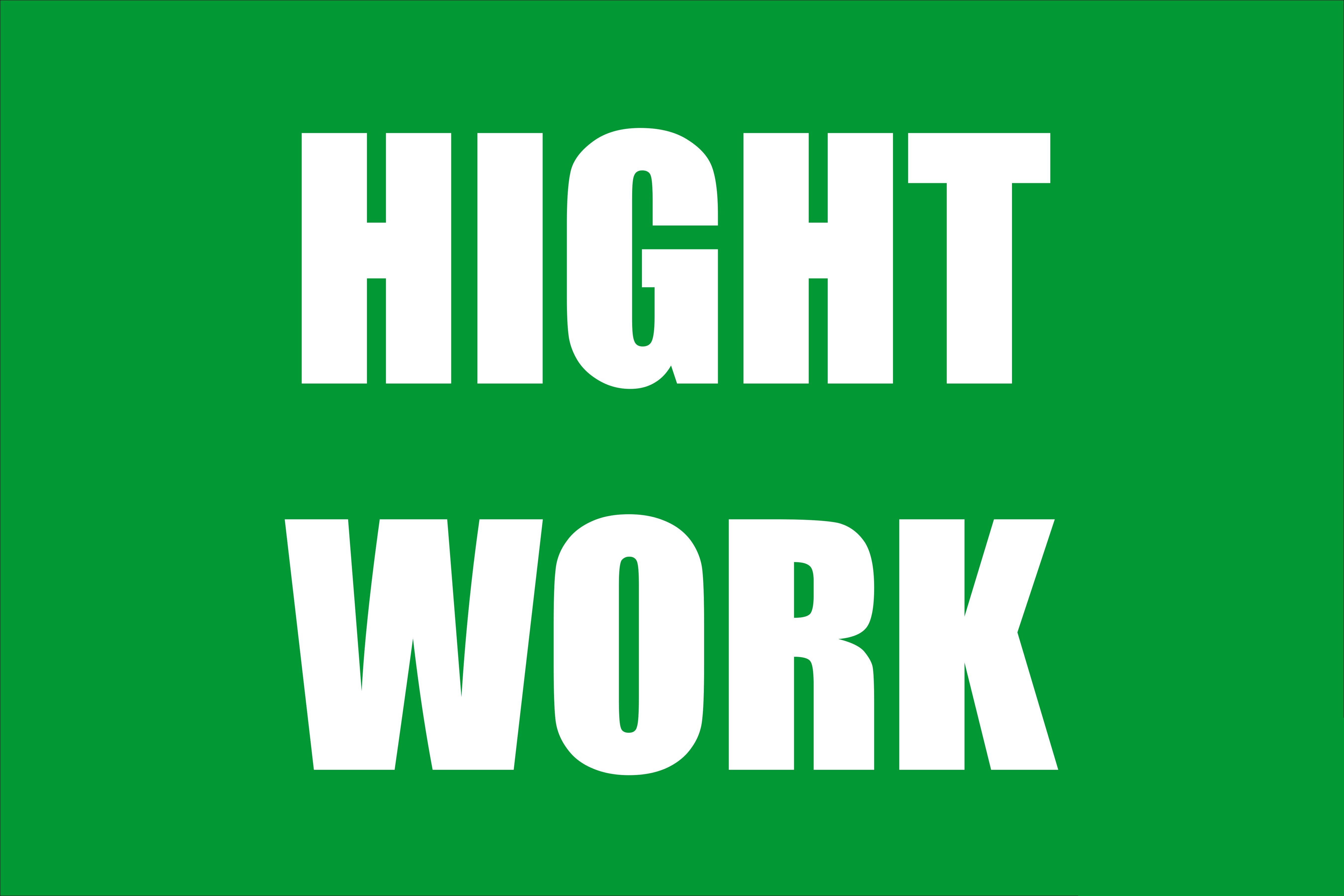 Hight work signage – Milansafety