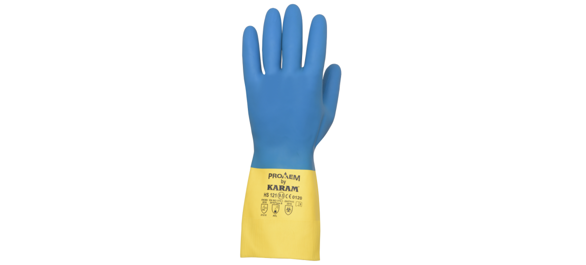 ProKem Chemical Resistent Neoprene and Natural Rubber Glove, HS121
