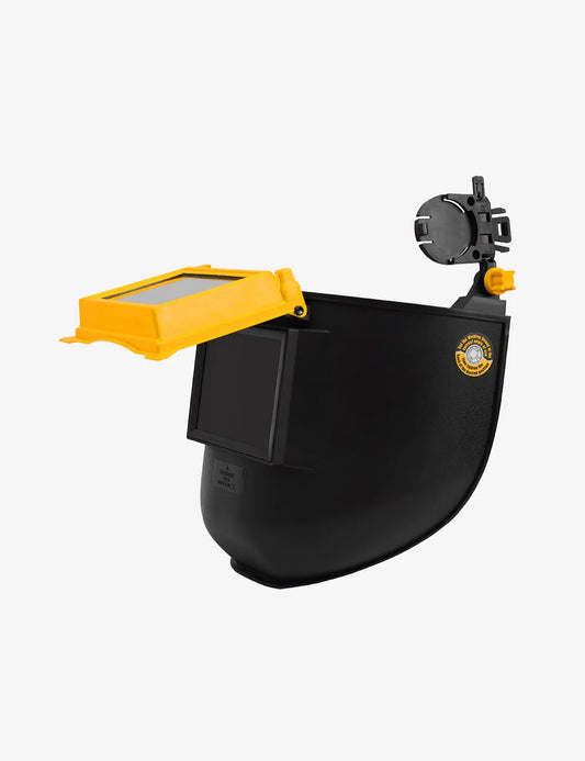 KARAM ES71 Helmet Mountable Welding Shield – Flip-Up IR05 & IR11 Lens, Wrap-Around Design, Electrical Insulation, EN 175 Certified
