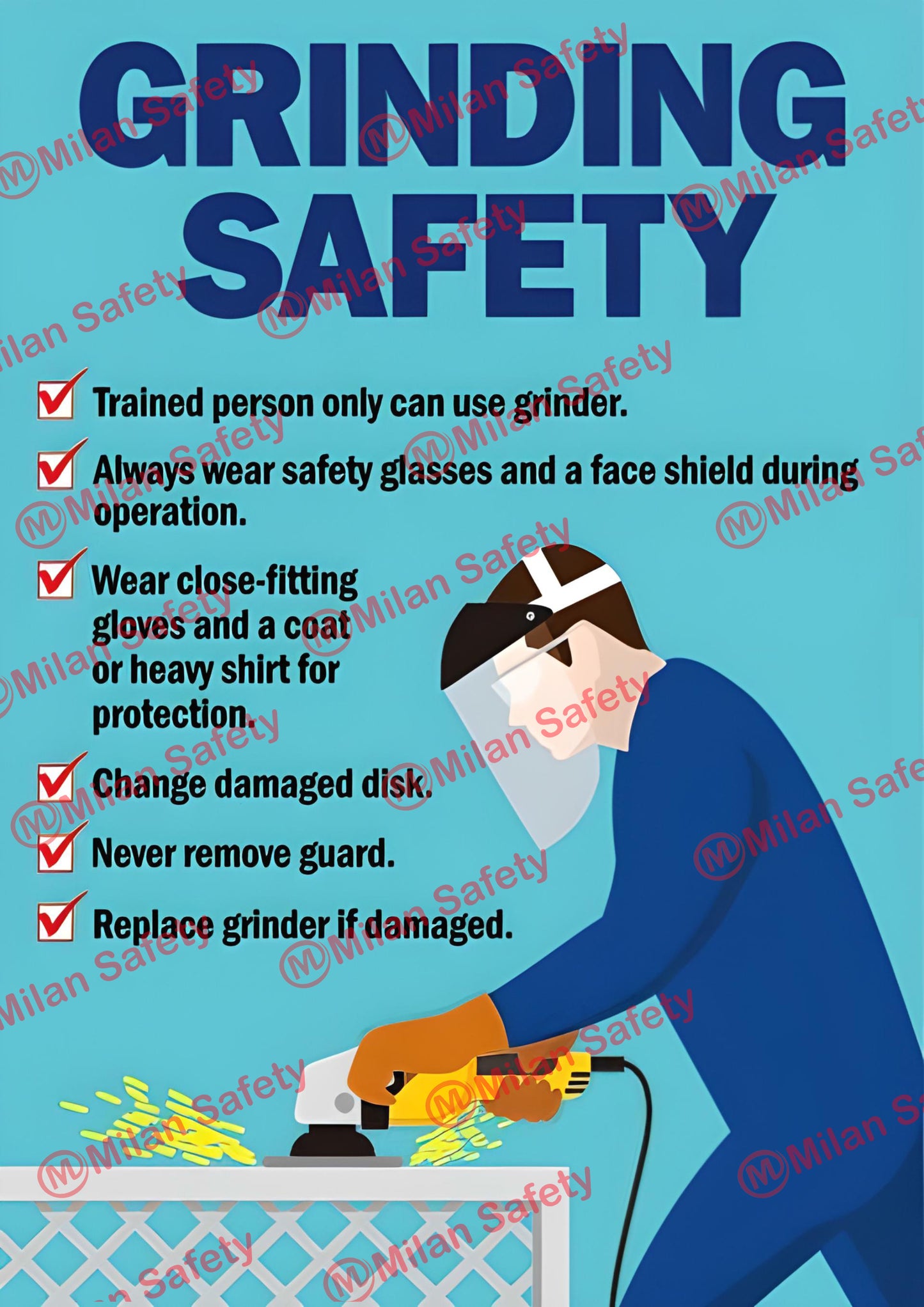 Safety Poster 46 | High-Quality Customizable Signage with Easy Wall Mounting Options | safety signs