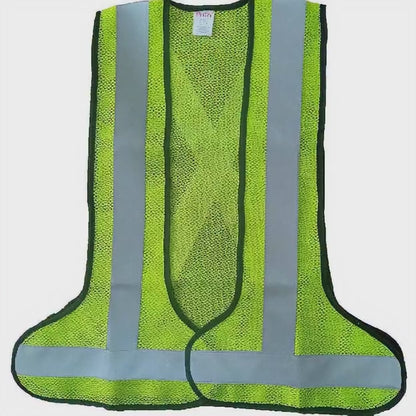 Milan 130 GSM Mesh Reflective Safety Jacket – MSRJ 3 | Certified 2-Inch Tape (DM 1002 – 25 Wash) | 3-Side Opening | S–XL | Express Delivery