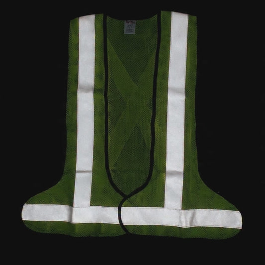 Milan 130 GSM Mesh Reflective Safety Jacket – MSRJ 3 | Certified 2-Inch Tape (DM 1002 – 25 Wash) | 3-Side Opening | S–XL | Express Delivery