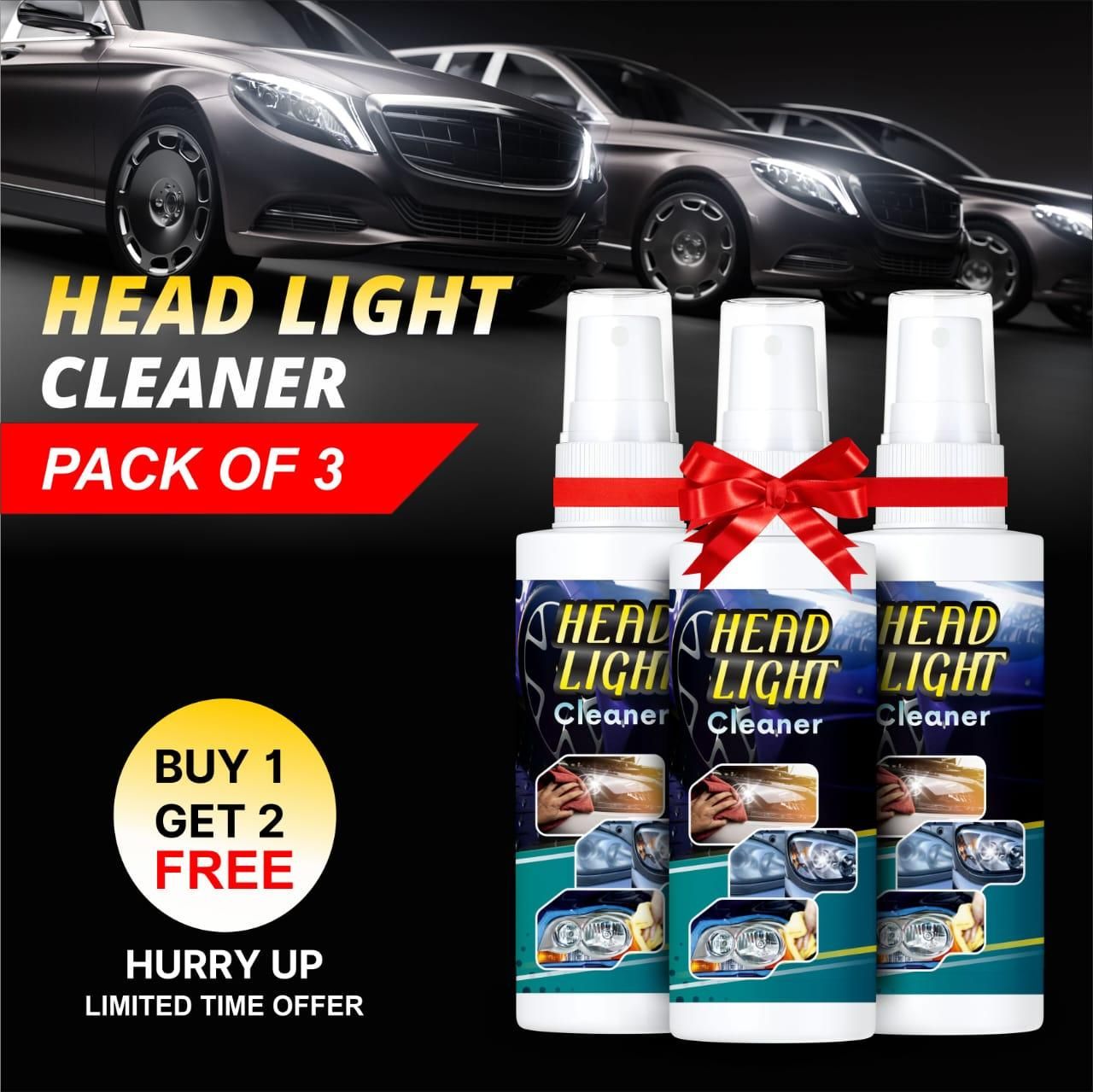 Head Light Cleaner (Pack of 3)
